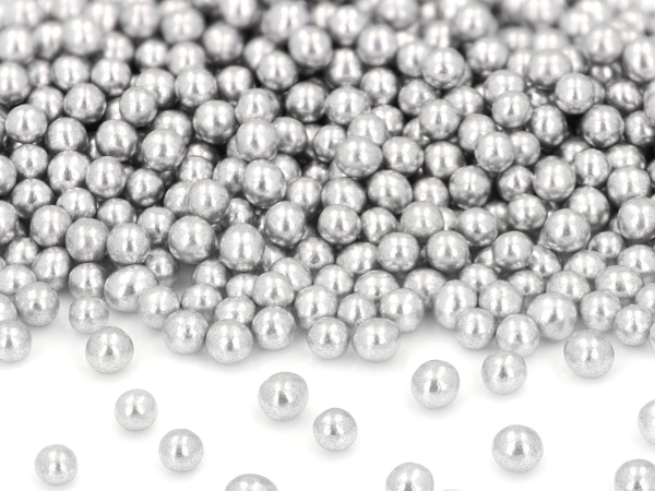Weiche Zucker Perlen - Silber